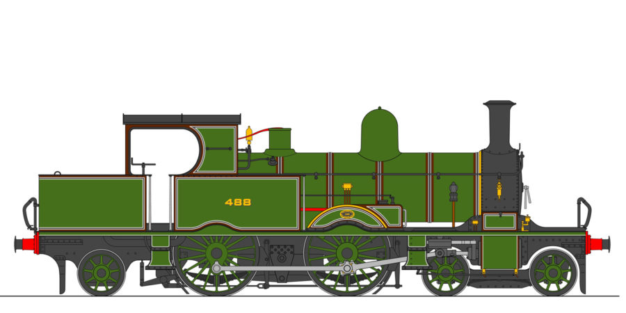 L&SWR ADAMS RADIAL TANK 4-4-2T