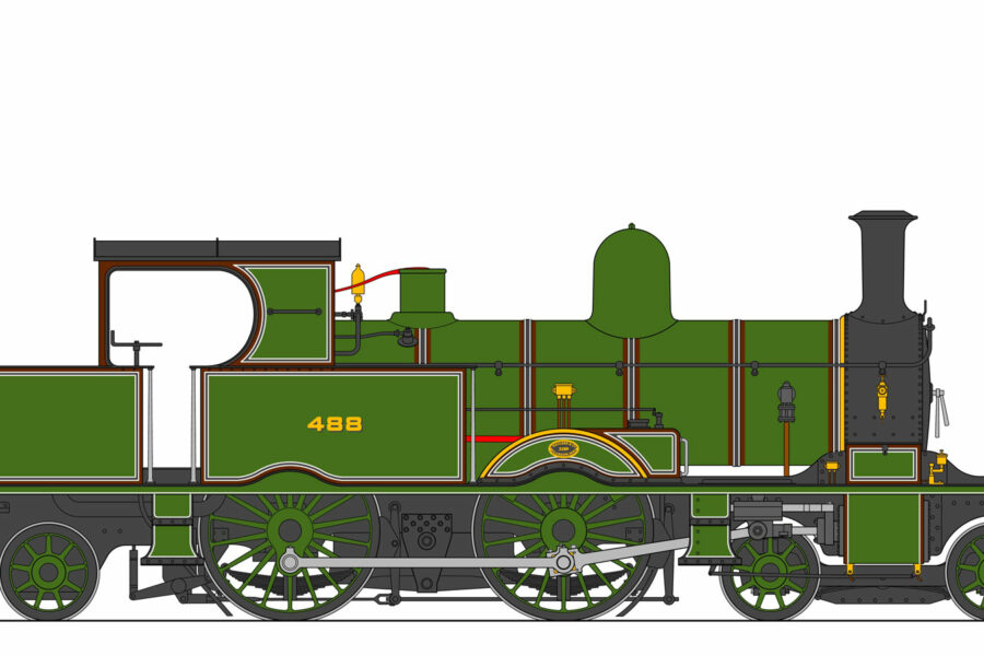 L&SWR ADAMS RADIAL TANK 4-4-2T