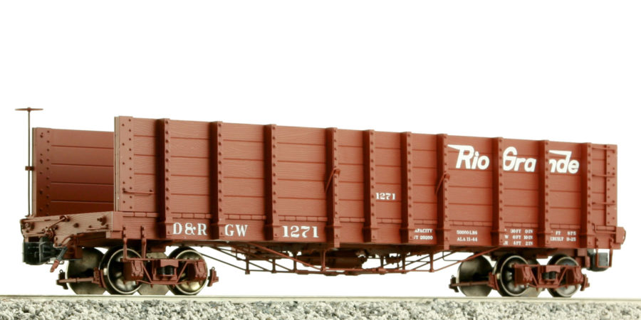 D&RGW OPEN ENDED GONDOLA